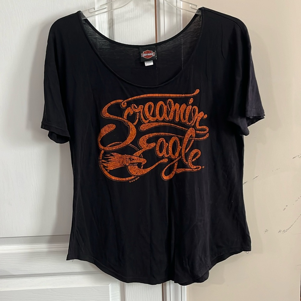 Harley Davidson women’s size large Screamin’ Eagle shirt